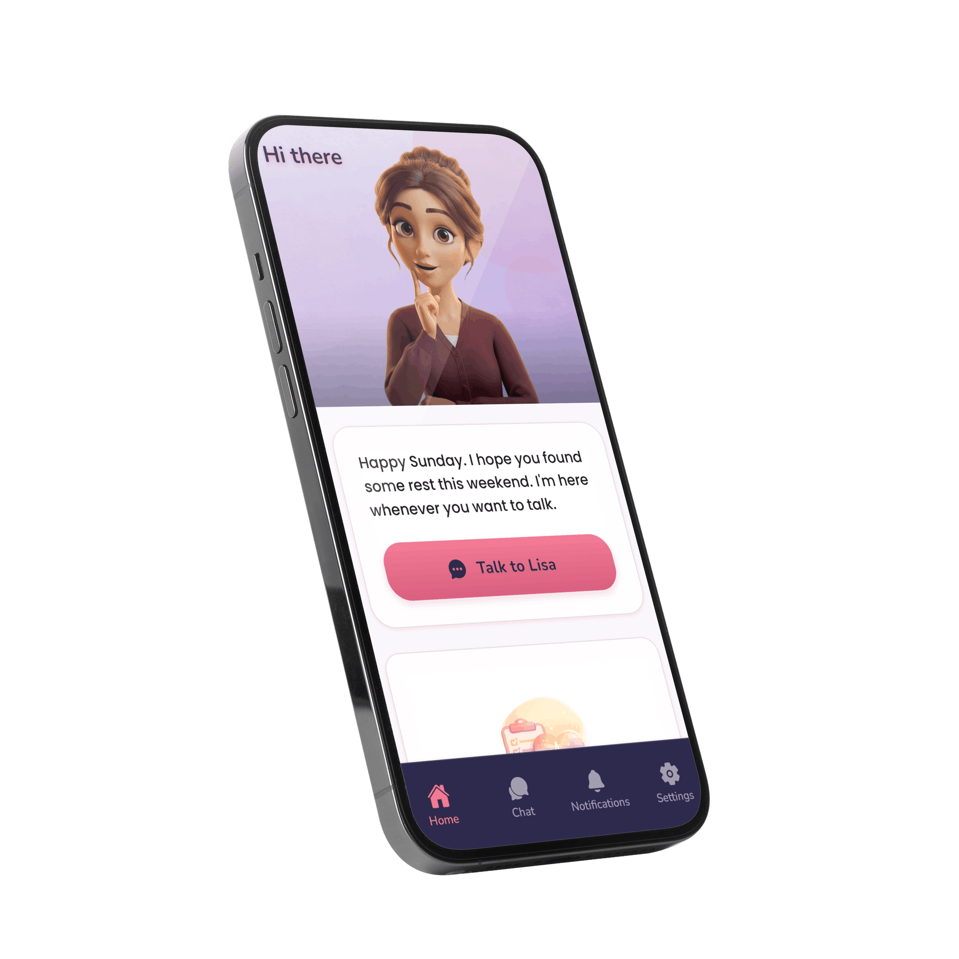 Lisa app on phone